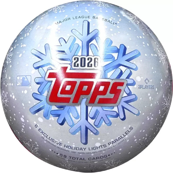 Topps 2026 Holiday Baseball Ornament Tin
