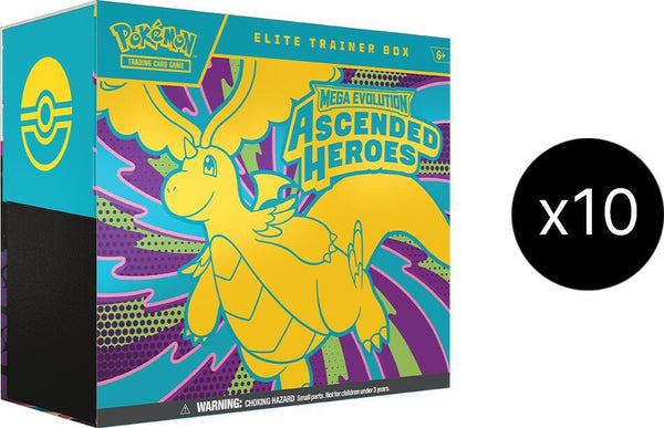 Pokémon TCG: Mega Evolution - Ascended Heroes Elite Trainer Box (Case)