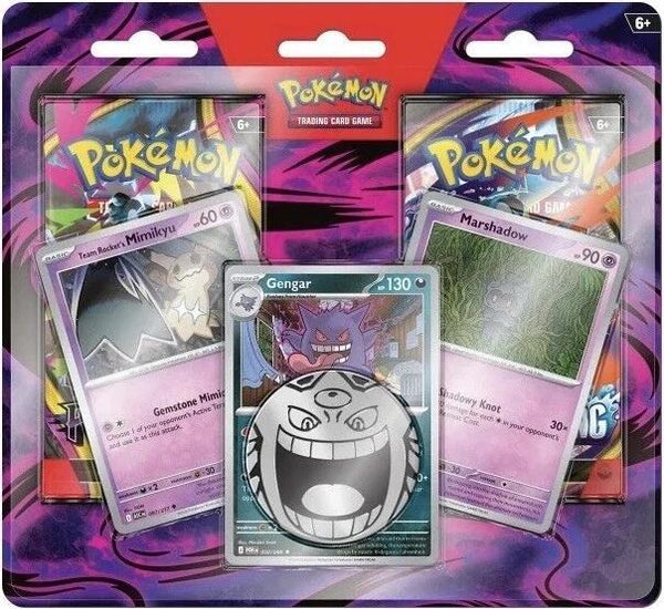 Pokémon TCG: Enhanced 2-Pack Blister (Gengar, Marshadow & Team Rocket's Mimikyu)
