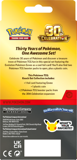 Pokémon TCG: 30th Celebration Knockout Collection