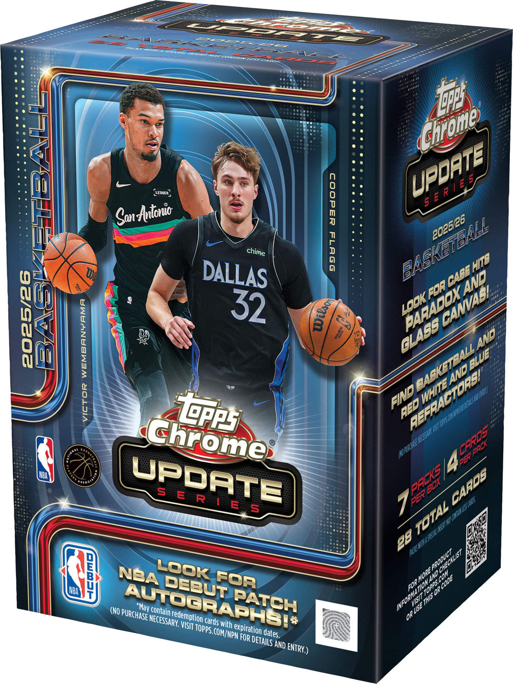 Topps Updated Series 2026 Chrome Basketball Blaster Box