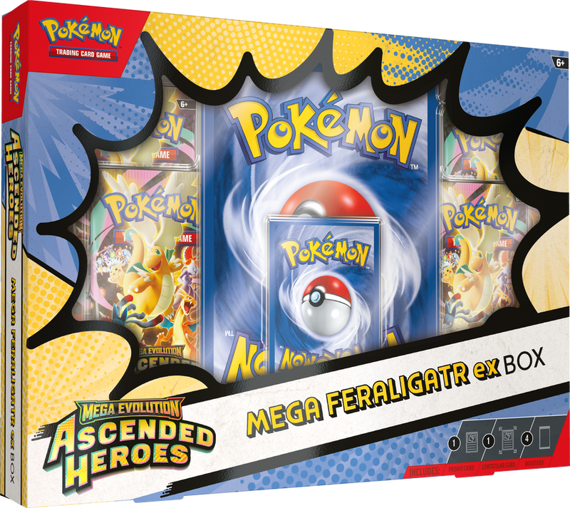 Pokémon TCG: Ascended Heroes Mega Meganium / Emboar / Feraligatr EX Box